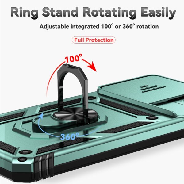 Forcell Xiaomi Poco C65 / Xiaomi Redmi 13C 4G/5G Camshield Holder Θήκη Σκληρή - Green