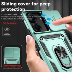 Forcell Xiaomi Poco C65 / Xiaomi Redmi 13C 4G/5G Camshield Holder Θήκη Σκληρή - Green