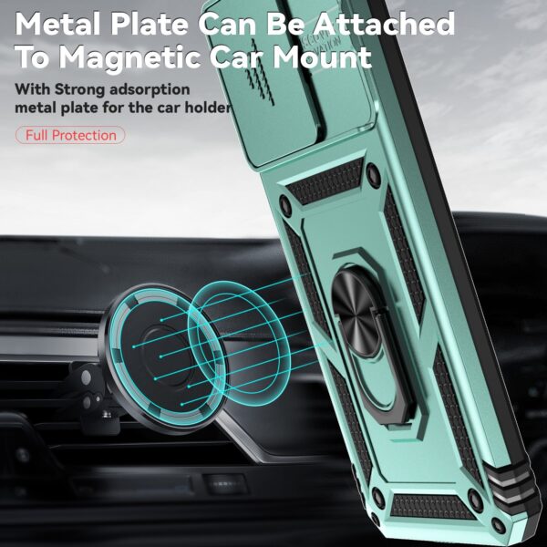 Forcell Xiaomi Poco C65 / Xiaomi Redmi 13C 4G/5G Camshield Holder Θήκη Σκληρή - Green