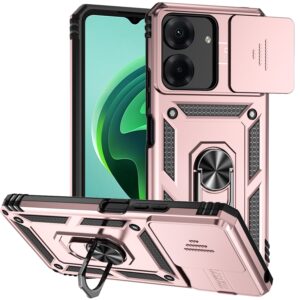 Forcell Xiaomi Poco C65 / Xiaomi Redmi 13C 4G Camshield Holder Θήκη Σκληρή - Rose Gold