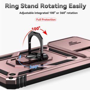 Forcell Xiaomi Poco C65 / Xiaomi Redmi 13C 4G Camshield Holder Θήκη Σκληρή - Rose Gold