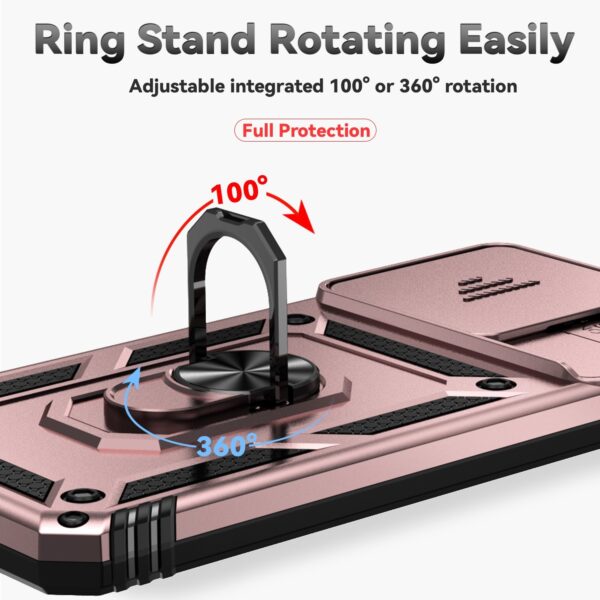 Forcell Xiaomi Poco C65 / Xiaomi Redmi 13C 4G Camshield Holder Θήκη Σκληρή - Rose Gold