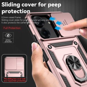 Forcell Xiaomi Poco C65 / Xiaomi Redmi 13C 4G Camshield Holder Θήκη Σκληρή - Rose Gold