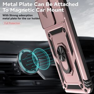 Forcell Xiaomi Poco C65 / Xiaomi Redmi 13C 4G Camshield Holder Θήκη Σκληρή - Rose Gold