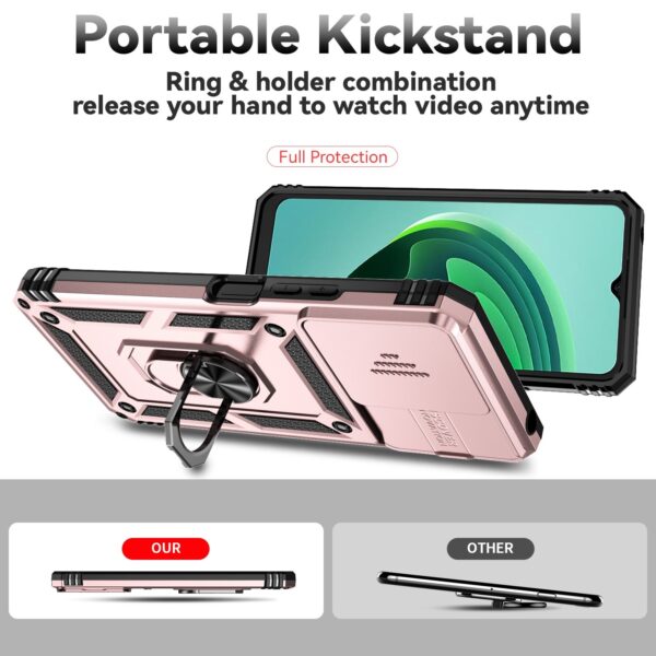 Forcell Xiaomi Poco C65 / Xiaomi Redmi 13C 4G Camshield Holder Θήκη Σκληρή - Rose Gold