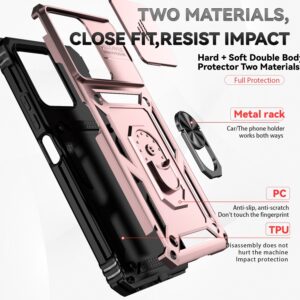 Forcell Xiaomi Poco C65 / Xiaomi Redmi 13C 4G Camshield Holder Θήκη Σκληρή - Rose Gold