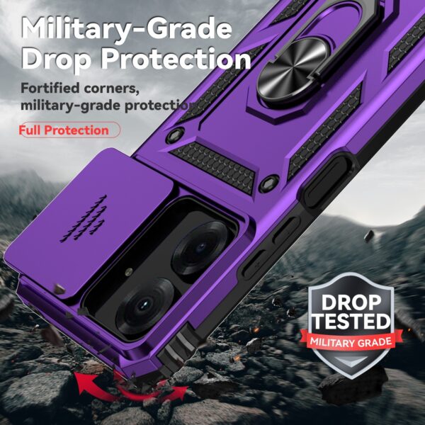 Forcell Xiaomi Poco C65 / Xiaomi Redmi 13C 4G Camshield Holder Θήκη Σκληρή - Purple