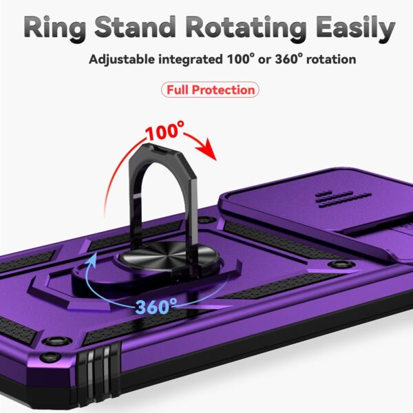 Forcell Xiaomi Poco C65 / Xiaomi Redmi 13C 4G Camshield Holder Θήκη Σκληρή - Purple