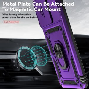 Forcell Xiaomi Poco C65 / Xiaomi Redmi 13C 4G Camshield Holder Θήκη Σκληρή - Purple