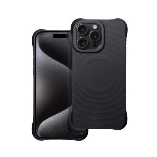 Forcell iPhone 16 Pro Max MagSafe Θήκη Σιλικόνης - Black