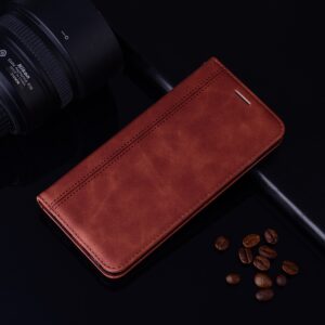 Tel1 Xiaomi Redmi Note 13 Pro 5G Frosted Business Magnetic Θήκη Βιβλίο - Brown
