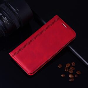 Tel1 Xiaomi Redmi Note 13 Pro 5G Frosted Business Magnetic Θήκη Βιβλίο - Red