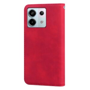 Tel1 Xiaomi Redmi Note 13 Pro 5G Frosted Business Magnetic Θήκη Βιβλίο - Red