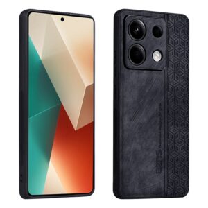 AZNS Xiaomi Redmi Note 13 Pro 5G Embossed Skin Feel Θήκη Σιλικόνης - Black