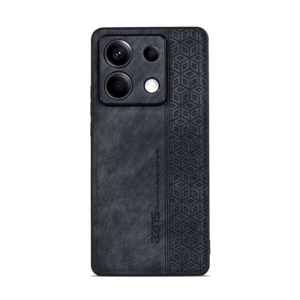 AZNS Xiaomi Redmi Note 13 Pro 5G Embossed Skin Feel Θήκη Σιλικόνης - Black