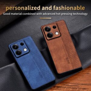 AZNS Xiaomi Redmi Note 13 Pro 5G Embossed Skin Feel Θήκη Σιλικόνης - Black