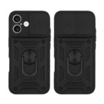 Forcell iPhone 16 Hybrid Armor Θήκη Σκληρή - Black