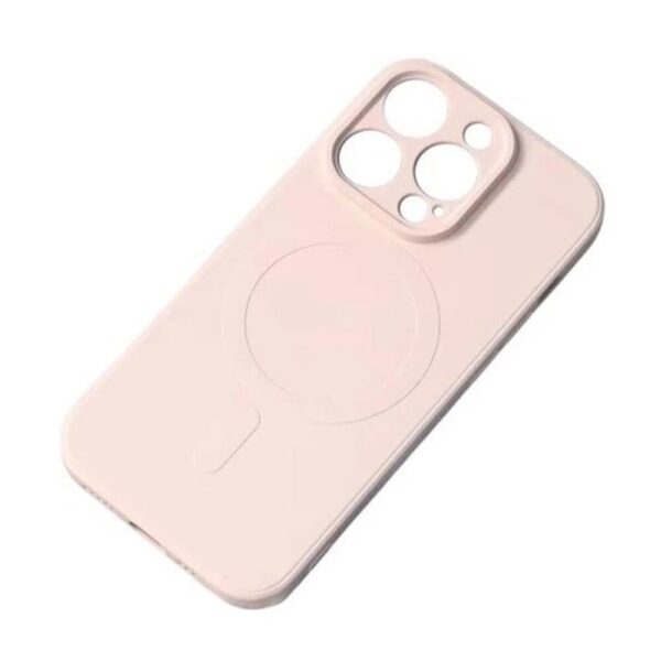 Forcell iPhone 15 Pro Max MagSafe Θήκη Σιλικόνης - Pink