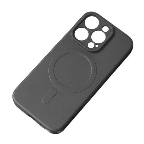 Forcell iPhone 15 Pro Max MagSafe Θήκη Σιλικόνης - Black