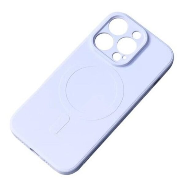 Forcell iPhone 15 Pro Max MagSafe Θήκη Σιλικόνης - Purple