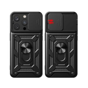 Forcell iPhone 15 Pro Hybrid Armor Θήκη Σκληρή - Black