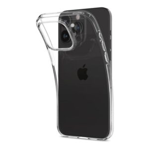 Spigen iPhone 15 Pro Liquid Crystal Back Cover Θήκη Σιλικόνης TPU - Διάφανη