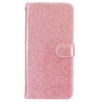 Tel1 Xiaomi Poco C65 / Xiaomi Redmi 13C 4G Glitter Powder Filp Θήκη Βιβλίο - Rose Gold
