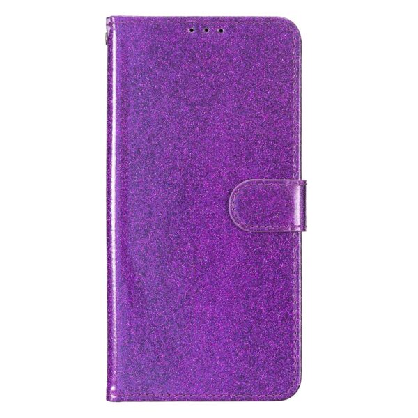 Tel1 Xiaomi Poco C65 / Xiaomi Redmi 13C 4G Glitter Powder Filp Θήκη Βιβλίο - Purple