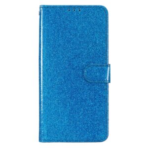 Tel1 Xiaomi Poco C65 / Xiaomi Redmi 13C 4G Glitter Powder Filp Θήκη Βιβλίο - Blue
