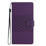 Tel1 Xiaomi Poco C65 / Xiaomi Redmi 13C 4G / 5G Diamond Embossed Skin Feel Θήκη Βιβλίο - Purple