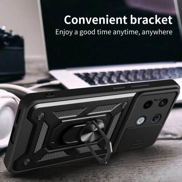 Forcell Xiaomi Redmi Note 13 Pro 5G Sliding Camera Θήκη Σκληρή - Gold