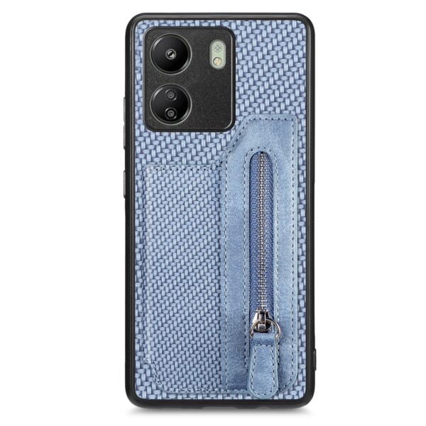 Forcell Xiaomi Poco C65 / Xiaomi Redmi 13C 4G Flip Zipper Wallet Θήκη Σκληρή - Blue