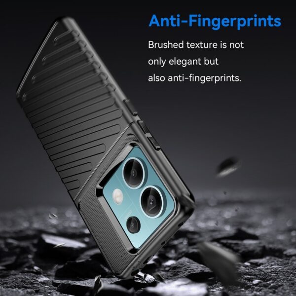 Forcell Xiaomi Redmi Note 13 Pro 5G / Poco X6 5G Thunderbolt Θήκη Σιλικόνης - Black