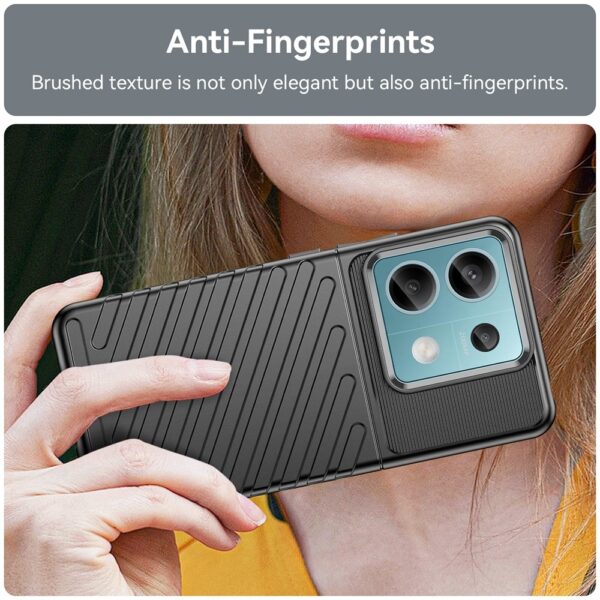 Forcell Xiaomi Redmi Note 13 Pro 5G / Poco X6 5G Thunderbolt Θήκη Σιλικόνης - Black