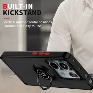 Forcell Xiaomi Redmi Note 13 Pro 5G / Xiaomi Poco X6 5G Q Shadow Ring Holder Θήκη Σιλικόνης Φιμέ - Black