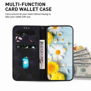 Tel1 Xiaomi Redmi Note 13 Pro 5G Lily Embossing Horizontal Flip Θήκη Βιβλίο - Black