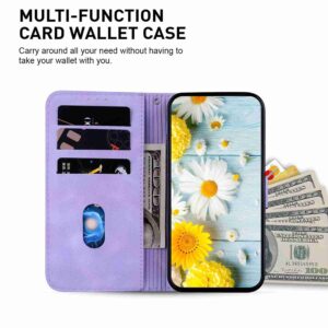 Tel1 Xiaomi Redmi Note 13 Pro 5G Lily Embossing Horizontal Flip Θήκη Βιβλίο - Purple