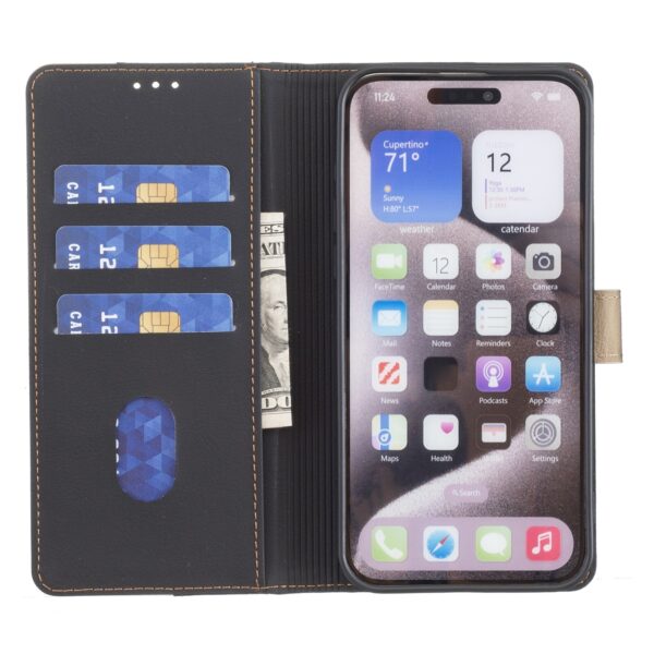 Tel1 Xiaomi Redmi Note 13 Pro 5G Color Matching RFID Anti-theft Leather Θήκη Βιβλίο - Black
