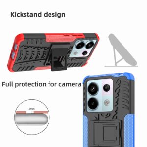Forcell Xiaomi Redmi Note 13 Pro 5G/ Poco X6 5G Tire Texture Holder Θήκη Σκληρή - Black