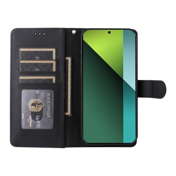 Tel1 Xiaomi Redmi Note 13 Pro 5G Diamond Lattice Wallet Θήκη Βιβλίο - Black