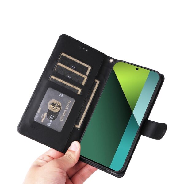 Tel1 Xiaomi Redmi Note 13 Pro 5G Diamond Lattice Wallet Θήκη Βιβλίο - Black