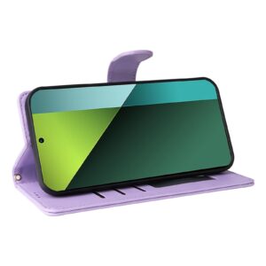 Tel1 Xiaomi Redmi Note 13 Pro 5G Diamond Lattice Leather Wallet Θήκη Βιβλίο - Purple