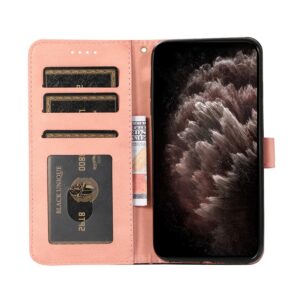 Tel1 Xiaomi Poco C65/ Xiaomi Redmi 13C 4G / 5G Dual-color Stitching Θήκη Βιβλίο - Black Pink
