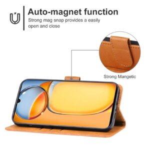 Tel1 Xiaomi Poco C65/ Xiaomi Redmi 13C 4G Skin Feel Θήκη Βιβλίο - Brown