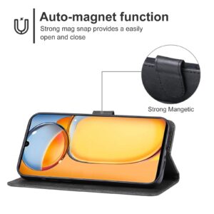 Tel1 Xiaomi Poco C65/ Xiaomi Redmi 13C 4G Skin Feel Θήκη Βιβλίο - Black