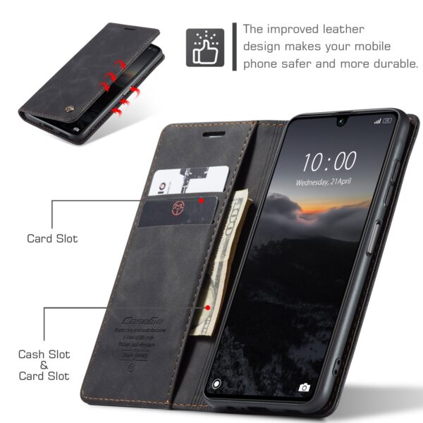 CaseMe 013 Xiaomi Poco C65/ Xiaomi Redmi 13C 4G/ 5G Multifunctional Horizontal Flip Θήκη Βιβλίο - Black