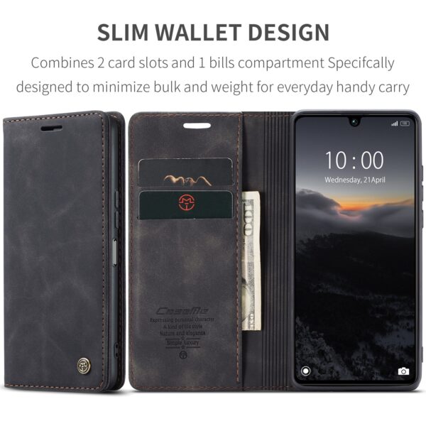 CaseMe 013 Xiaomi Poco C65/ Xiaomi Redmi 13C 4G/ 5G Multifunctional Horizontal Flip Θήκη Βιβλίο - Black