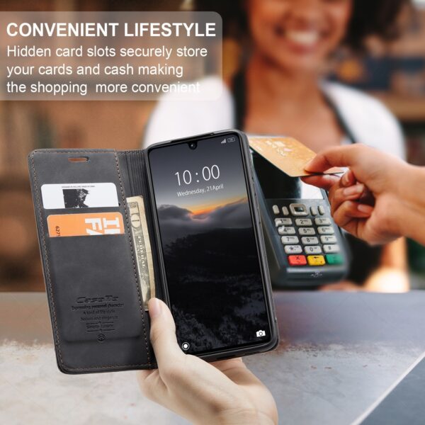 CaseMe 013 Xiaomi Poco C65/ Xiaomi Redmi 13C 4G/ 5G Multifunctional Horizontal Flip Θήκη Βιβλίο - Black