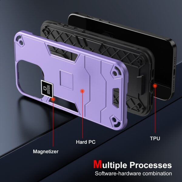 Forcell Xiaomi Poco C65/ Xiaomi Redmi 13C 4G / 5G Armor Shockproof Θήκη Σκληρή - Purple