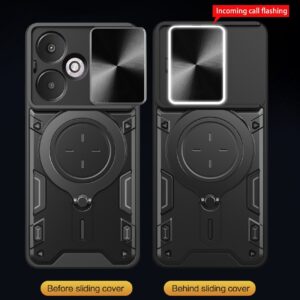 Forcell Xiaomi Redmi 13C 5G Camshield Holder Θήκη Σκληρή - Red